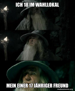 Confused Gandalf