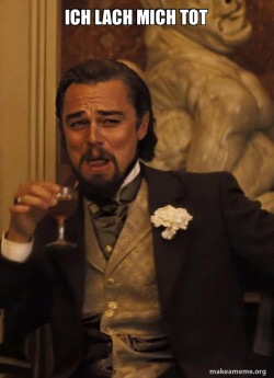 Leonardo DiCaprio Laughing Django