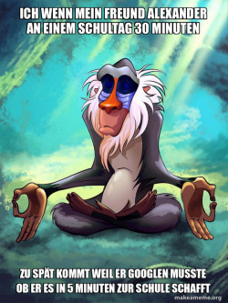 Rafiki Meditating - Lion King
