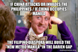 IF CHINA ATTACKS OR INVADES THE PHILIPPINES / IF CHINA OCCUPIES MANILA; The Filipino Diaspora will build the 