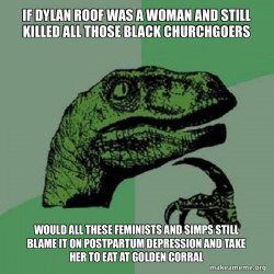 A reference to when they took Dylann Roof to eat at Burger King after they arrested him