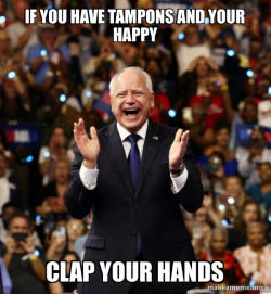 Happy Tim Walz