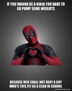Deadpool Heart Hands