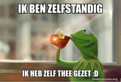 Kermit Drinking Tea