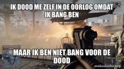 Ik eet een stof zuiger