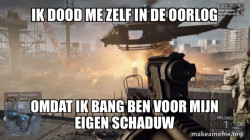 Ik eet een stof zuiger
