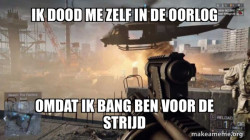 Ik eet een stof zuiger