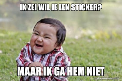 Evil, scheming toddler
