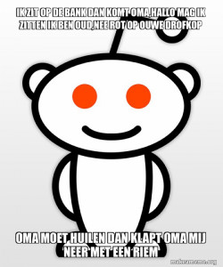 oma wild zitten