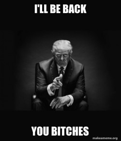 Trump Sitting In Chair - I Am In Their Way