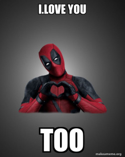 Deadpool Heart Hands