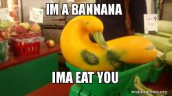 im a banana im a bannana im a bannana watch me pretend