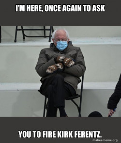 Bernie Sanders at the Inauguration