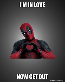 Deadpool Heart Hands