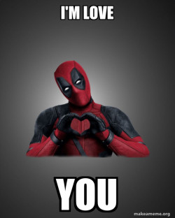 Deadpool Heart Hands