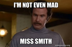 miss smith when someone says shut up 