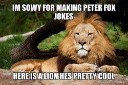 Contemplative Lion