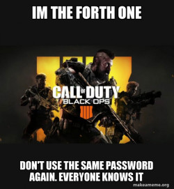 COD - Call of Duty Black OPs 4 Meme