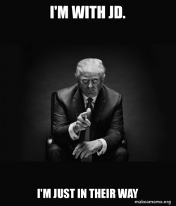 Trump Sitting In Chair - I Am In Their Way