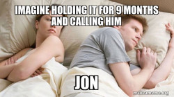 Couple thinking in bed