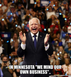 Happy Tim Walz