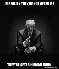 Trump Sitting In Chair - I Am In Their Way