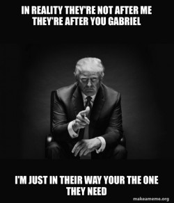 Trump Sitting In Chair - I Am In Their Way