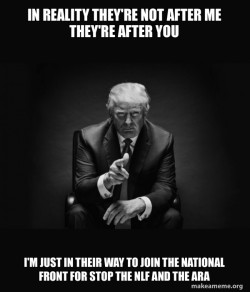 Trump Sitting In Chair - I Am In Their Way