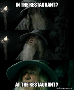 Confused Gandalf