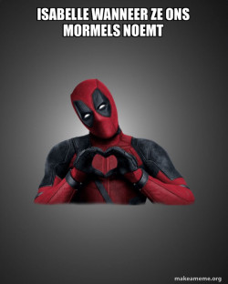Deadpool Heart Hands