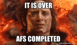 Frodo it's over it's done