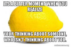 Bitter moment