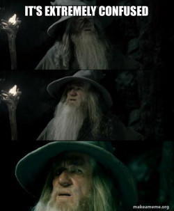 Confused Gandalf
