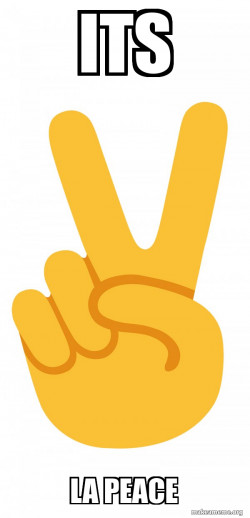 Peace Sign Emoji
