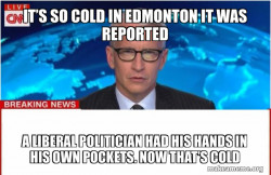 Cold in Edmonton 