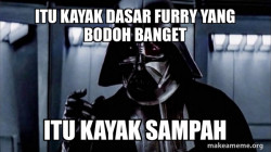 Dasar furry sampah