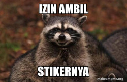 Evil Plotting Raccoon
