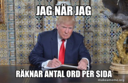 Donald Trump Writing Speech