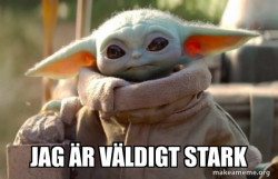 Baby Yoda looking at you