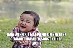 Evil, scheming toddler