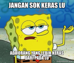 Tough SpongeBob