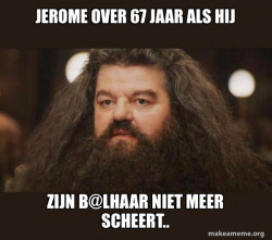 Hagrid - I should not have said that