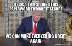 Donald Trump Writing Speech