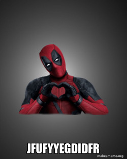 Deadpool Heart Hands