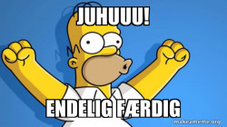 Homer - endelig fÃ¦rdig