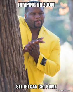 Anthony Adams in Yellow Suit Rubbing Hands