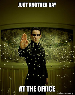 Neo Stopping Bullets
