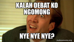 Sarcastic Nicholas Cage