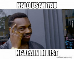 Buat orang dongo