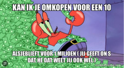 Mr Krabs Money